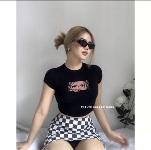 KAOS CROTOP WANITA / ATASAN WANITA / CROP TEE / CROPTOP KOREA STYLE
