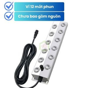 Vỉ phun sương siêu âm 12 mắt phun đa năng