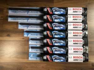 Gạt mưa Mitsubishi Triton 2009-2022 Bosch AEROTWIN BBA xương mềm cao cấp hàng chính hãng 18inch 22inch - Bộ 2 cái