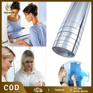 50*200CM Stiker Cermin Rias Dinding Cermin Sticker Dinding Wallpaper Tempel Anti Pecah Miror Dekorasi