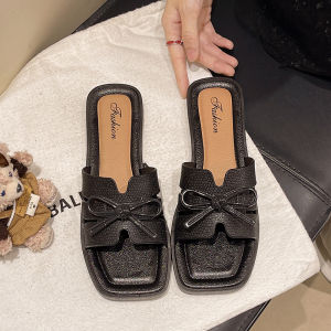 [Free Shipping] 2026 New Fashion Versatile Bowknot Summer Womens Daily Wear Flat Sandals