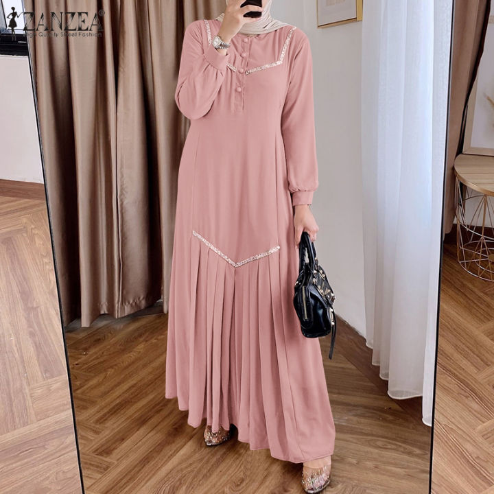 sachin and babi light blue dress Muslim Dresses Women Maxi Dresses Mujer Vestidoes Female Loose Dresses Full  Sleeve Printed Floral Casual Robe Long Dress