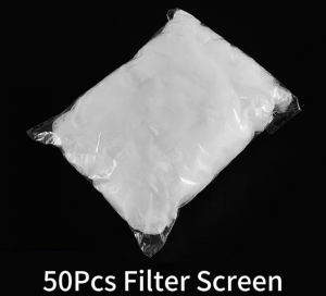Kitchen Sink Strainer Foldable Filter Screen with 50 PCS Disposable Fine Mesh Nets Anti Clogging Effective Filtering of Debris and Food Residue