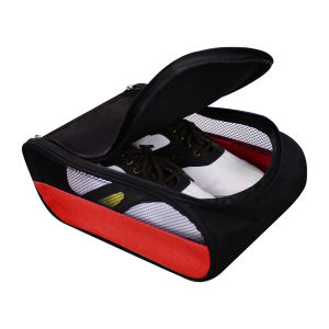 Scott Edward Portable Golf Shoe Bag Outdoor Travel Zippered Waterproof&Breathable Carrier Bags for Men and Women