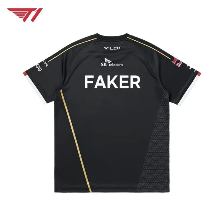 2025 T1 Uniform Worlds Jersey,FAKER Same Shirt. League of Legends