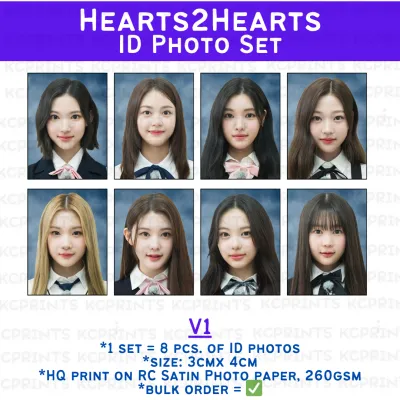 [FANMADE] Hearts2hearts ID Photo Set Carmen Ian Concert Freebie