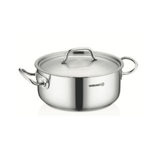 Korkmaz Proline Gastro Stainless Steel Cooking Pot - Induction Compatible Made in Turkey