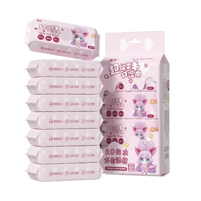 🧻 [4in1/6in1/8in1/24in1] Tisu Kartun Mini Cute Cartoon Wipes Anti-Bacterial Wet Tissue Care Cleaning Wipes 可爱卡通湿巾 🧻
