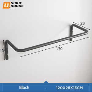 Clothes Bar 100/80/60cm Clothes Rack Besi Gantung Baju Sangkut Baju Penyangkut Baju Wall Mounted Cloth Bar Clothing Hanger Rak Baju Murah