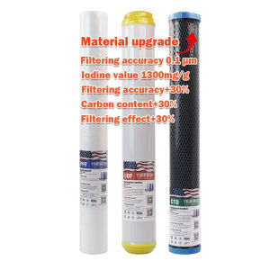TROUWIDS 3 Stage Outdoor Water Filter For House 20 Inch Penapis Air Filter Luar Rumah 0.1 Mikron 大流量过滤器净水器