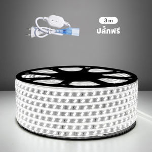 แถบไฟ LED แถบแสงหน้าแรกห้องนั่งเล่นเพดาน 220V กันน้ำกลางแจ้งแถบยาว LED อ่อน