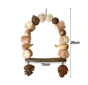 🇸🇬 Parrot Swing Toy: Decorative Chewing Pendant for Birds with Swing and Play Features