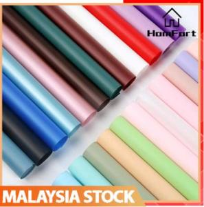 🇲🇾 20PCS 58x58cm Wrapping Paper Bouquet Double Side Waterproof Handmade Bouquet Flower Foggy Packing Paper 4.9