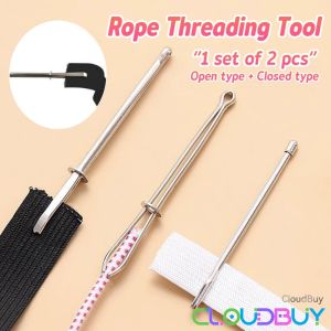 C.B.【Ready in Stock】 Needle Threader Threading Device Household Waist Rope Hat Rope DIY Sewing Tools 2pcs/set