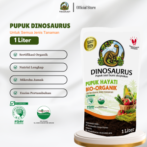 Pupuk DINOSAURUS - Pupuk Hayati Bio-Organik Pembenah Tanah 1 Liter