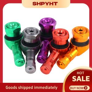SHPYHT✨ 2 x CNC motorcycle 90 degree angle wheel tire stem tubeless valve aluminum