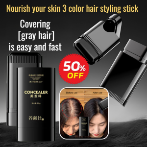 Hairdressing stick natural nonsmudge waterproof and sweatproof Hair stick Covering gray hair Waterproof  hair color dye  donb black hair dye 一次性染发棒