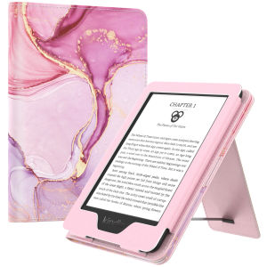 Trường hợp MoKo phù hợp với 6 "Kindle (thế hệ thứ 11 phát hành 2024/2022)/Kindle (thế hệ thứ 10 2019)/Kindle (thế hệ thứ 8 2016) siêu nhẹ PU Shell bìa với Auto wake/ngủ cho Kindle 2024 máy tính bảng bảo vệ Bìa