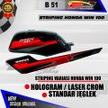 DECAL STRIPING TANGKI HONDA WIN 100 CUSTOM HOLOGRAM / NON HOLOGRAM B51. 