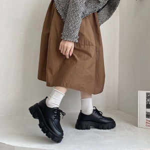 รองเท้าผู้หญิง รองเท้าหัวกลม รองเท้านักเรียนญี่ปุ่น รองเท้าแมรี่เจนสไตล์อังกฤษ รองเท้าส้นแบนสไตล์มหาลัย รองเท้า JK