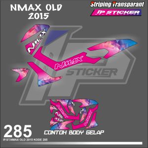 NMAX OLD 2015  (COD) STIKER STRIPING MOTOR YAMAHA NMAX OLD HOLOGRAM DAN TRANSPARAN