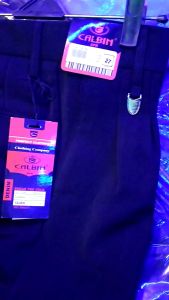 celana Calbin super pria dewasa model regulerfit standar rempel panjang warna hitam bahan dasar kain formal kerja kantor kantoran cowo cowok dewasa(CALBIN SUPER)