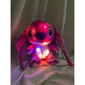 Boneka Lilo & Stitch Lampu LED ukuran 35cm Terbaru mainan anak Super Lembut hadiah Ulang tahun anak