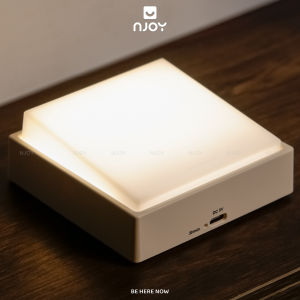 Đèn Ngủ Decor Phòng Ngủ Để Bàn Tối Giản Hẹn Giờ Điều Chỉnh Độ Sáng Kèm Miếng Dán Gắn Tường
