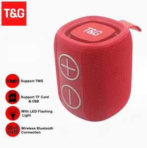 T&G TG-486 Mini RGB Flashing Light Portable Wireless Extra Bass Multi Function Waterproof Speaker