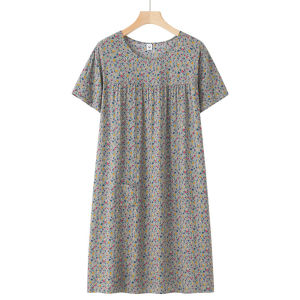 Xuderong Nightdress Women Short Sleeve Nightgown Comfortable Loose Sleepwear Summer Pajamas Female Dresses