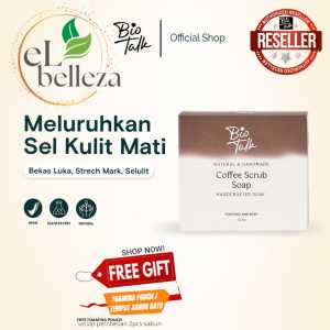 Bio Talk Sabun Natural Herbal | Barsoap Coffee Scrub meluruhkan selulit dan kulit mati