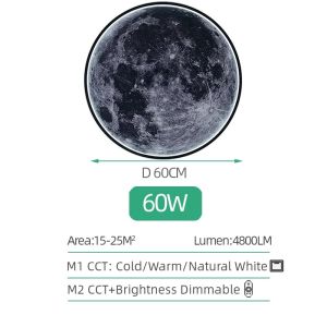 3D Moon Wall Lamp Modern Mural Earth LED Wall Light Remote Control Ceiling Lamp for Living Room Realistic Home Decor Accessories