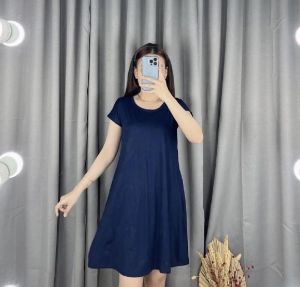 PAKET 3 PCS Dress Mola 975 | Swing Dress | Dress Bobydoll Spandek Rayon | Daster Wanita Kekinian Terbaru Midi