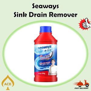 Seaways Fresh Scent Multipack Drain Cleaner - Anti-Bacterial Powder for Efficient Unclogging 500g Bottle