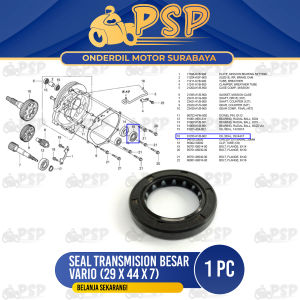 Seal Transmisi "Besar" Vario (29x44x7) - Karet Sel Sil Siel Operan Transmisi Roda Ban Belakang