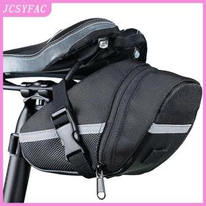 JCSYFAC Nylon Bicycle Bag Waterproof Mountain Bike Saddle Storage Seat Rear Tool Pouch Bag Saddle Outdoor Cycling MTB Accessories