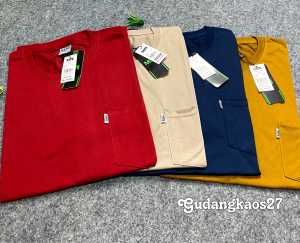 Paket 4 PCS 100 RIBU Kaos Pocket Saku MBN Pria Wanita Terbaru / Baju Atasan T-Shirt Terlaris