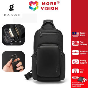 BANGE Raven Crossbody Bag Multi Compartment Water-Resistant Premium Shoulder Sling Crossbody Casual Beg Silang Sandang