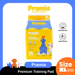 Pramie Premium Training Pad: Size XL 60x90 ซม. แผ่นรองซับฝึกขับถ่ายสำหรับสัตว์เลี้ยง เกรดพรีเมี่ยม