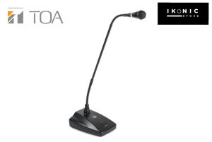 IKONIC MIC Meja TOA ZM 380 AS Gooseneck Microphone Paging TOA ZM-380-AS Mik Podium Imam ORIGINAL GARANSI RESMI