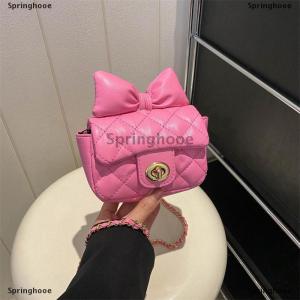 [COD] Springhooe Mini Designer Luxury Shoulder Bag Toddler Princess Baby Girls Pink Bow Handbag Little Girl Cute Crossbody Purse