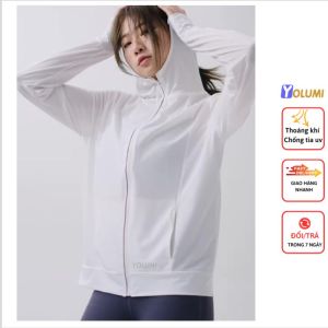 HOÀN TIỀN 15% - Áo Khoác Chống Nắng Nữ Vải Thun Lạnh Điều Hòa Thoáng Mát Chống Tia Cực Tím YOLUMI