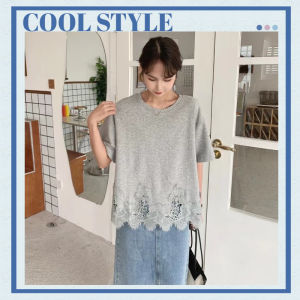 QDshop เสื้อยืดแฟชั่นแต่งชายลูกไม้ สวยหรูดูแพง แมทซ์ง่ายให้ลุคสุภาพ สาวๆสไตล์มินิมอลต้องมีติดตู้แล้วน๊าาา