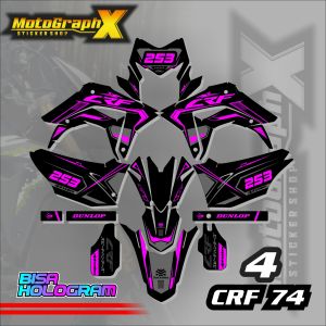 STICKER PREMIUM Sticker CRF 150 L Desain Terbaru - Decal CRF 150 L Motor Trail CRF 74 RACING