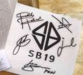 SB19 Logo with Signatures Inspired Decal | Vinyl Sticker WATERPROOF. 