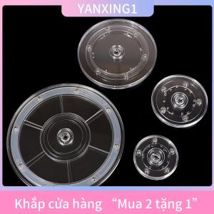 [COD] YANXING1 Bàn xoay Acrylic trong suốt 360 xoay hiển thị đứng Vòng cơ sở lười biếng đồ trang sức trang trí nội thất xoay tấm đồ nội thất phần cứng