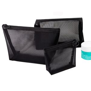 JUSTODO Camping Toiletry Bag Storage Mesh Package Travel Organizer Makeup Bags Cosmetic Pouch