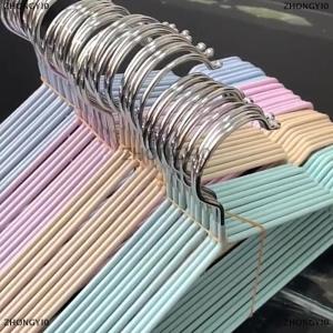 [COD] ZHONGYI0 Móc áo dày hộ gia đình traceless đơn giản móc áo kim loại người lớn trẻ em với không trượt notch móc áo