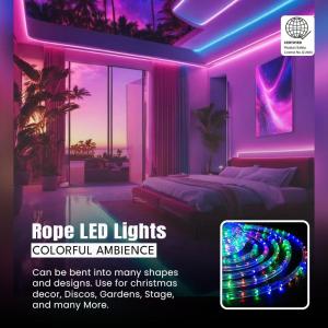 Mabuhay Star Rope Led Lights String Fairy Strip Lights Garland Lights Party Decoration Multiple Patterns (5M)
