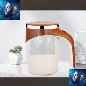 80ML Rechargeable Auto Stirring Mug - Stainless Steel Travel Coffee Cup